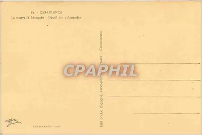 Casablanca — A Nova Mesquita — Detalhe das colunas — Edição Casablanca — Verso