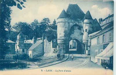 Laon - A Porta de Ardon — editor G. Arnaud, Nantes, n°8