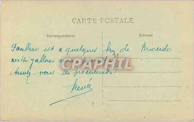 Castelo de Paulhac — Lib. Borel-Celadre, série 1900 — Verso