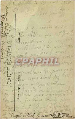 Carcassonne — Château — texte imprimé 'Il ne faut pas mourir sans avoir vu Carcassonne' — n°57 — Verso