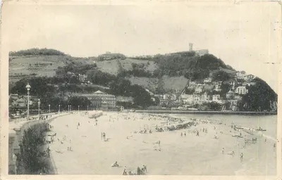 San Sebastián — Monte Igueldo e Praia de Ondarreta — Phototypia Hausen