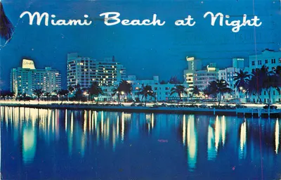 Miami Beach à Noite — Koppel Color Cards, n° 77631
