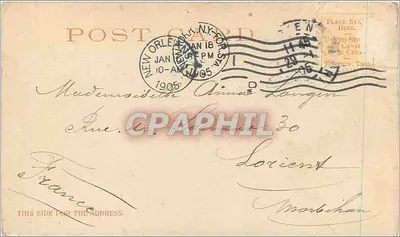 Coton sulla levée, New Orleans — editore H. H. H. Photography Co. — n° 521 — Verso