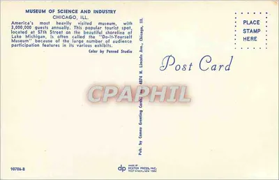 Museu de Ciência e Indústria — Chicago, Ill. — Dexter Press, Inc. — Verso