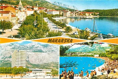 Makarska — vista panorâmica e praia — turistkomerc-zagreb
