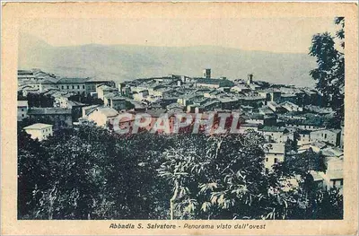 Abbadia S. Salvatore - Panorama visto do oeste — Edição Eugenia Pizzetti, Terni