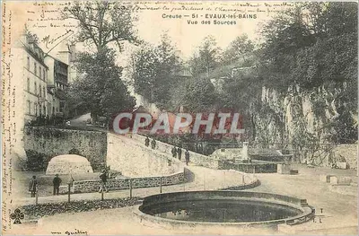 Creuse — 51 — ÉVAUX-LES-BAINS — Visão das Fontes