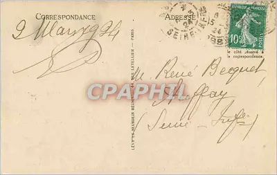 Ajaccio — Pomnik Napoleona I i jego czterech braci — L.L. nr 42 — Rewers
