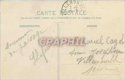 Clermont-Ferrand — A Fonte Petrificante do Ponte Natural — Lib. Bougé-Béal, 24 Rue de l’Ecu — Verso