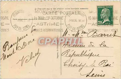 Jezioro Guéry i Góry Dore — Ideal, n° 3131 — Rewers