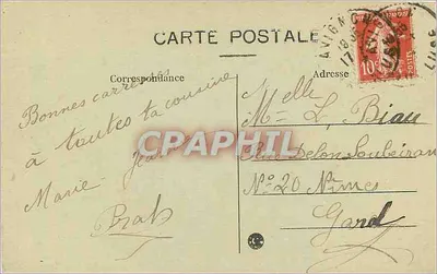 Avignon — Most św. Bénézeta — widok mostu nad Ronom z wydrukowaną piosenką — Rewers