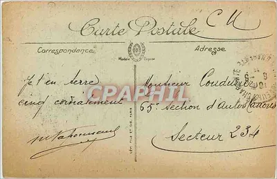 Angoulême — Widok na Charente i Faubourg d'Houmeau — Wyd. Coustal, nr 401 — Rewers