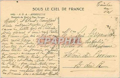 Rimedi del Nord e Piazza Turenne — Angoulême — Edizione A. Gilbert — Verso