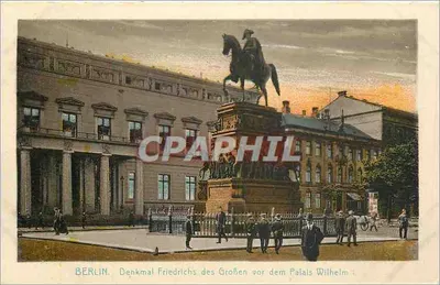 Berlim — Monumento a Frederico o Grande diante do Palácio de Guilherme I — J. Wirth, No. 145