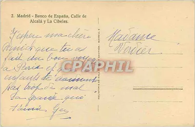 Place de la Concorde w Madrycie — widok panoramiczny — Heliotira de Kallmeyer, Madryt — Rewers