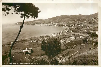 San Remo - Panorama da Poggio — seria 47 — wydawca Verdi Fotografia