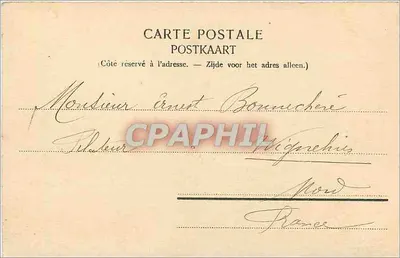 Charleroi — A Estação — Nels, Bruxelas, Série 5 No. 12 — Verso