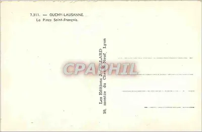 Ouchy-Lausanne — Piazza San Francesco — Edizioni J. Gellard, Lione — Verso