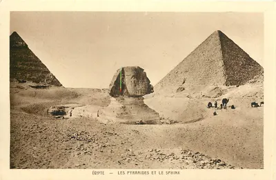 Egito — As Pirâmides e o Esfinge — Braun & Cie, Imp. Paris
