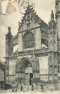 Clamecy — A Igreja de São Martinho — O Portal — LL