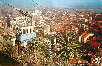 Panorama da cidade vista do teleférico — JEFAL, Argélia, n°1039