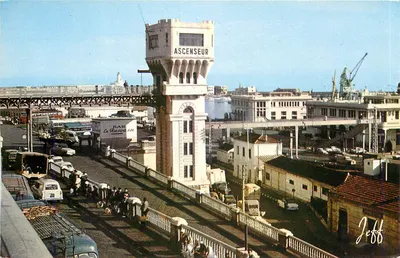 O porto de Argel — elevador — JEFAL 1017