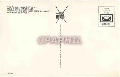 A Bomba e Prinny's — Velha Cidade de Hastings — Bennett Publications, Kent, U.K. — Verso