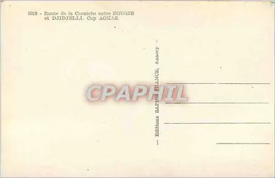 Carretera de la Corniche entre Bougie y Djidjelli, Cap Aokas — Ediciones Sapho, Annecy — Reverso