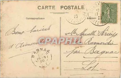 Séracs na lodowcu Bossons, 1. piętro — A. Gardet, Annecy, nr 830 — Rewers