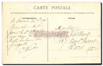Paramé - La Pointe i Fort La Varde — H. Le Maillot, wydawca, Saint-Malo, nr 1398 — Rewers