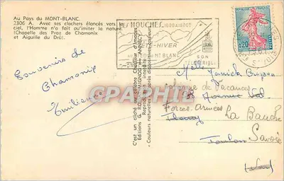 Kaplica Prazes w Chamonix — Mont Blanc — Wydawnictwo G. Rossignol — Rewers