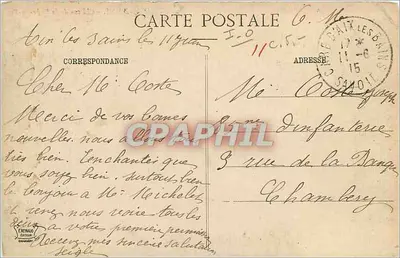 Aix-les-Bains — Castelo da Roche-du-Roi — editor C. Ma — Verso