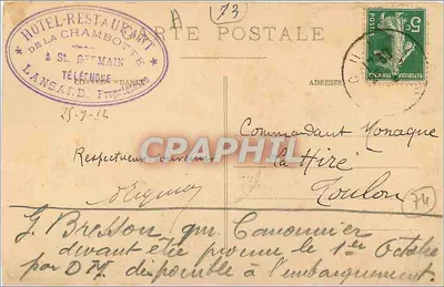 Aix-les-Bains — La Chambotte - Lac du Bourget et les Alpes — G. Brun et fils, phot.-édit., Aix-les-Bains — Rewers