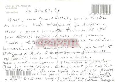 Juan-les-Pins — vista aérea — Foto Helilash — Verso