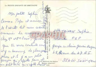 Bambini della Bretagna — Gaby — Edizioni del Gabier — Verso