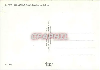 Bellevaux — vista panorâmica e cachoeira — Éditions de l'Économie - BRON (Rhône) — Verso