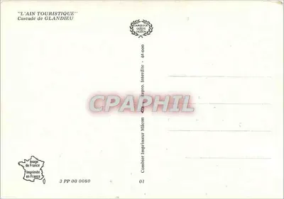 Spadzista Glandieu — AIN — wydane przez Combier Imprimeur Mâcon — Rewers