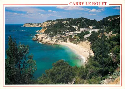 CARRY LE ROUET — vue de la plage et du littoral — éditeur non identifié