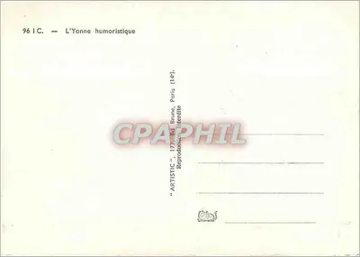 Trovão de Abril enche o barril — Humorístico do Yonne — ARTISTIC, Paris — Verso