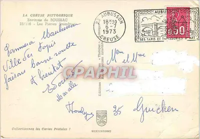 Les Pierres Grumettes — La Creuse — Éditions Mexichrome, n°23/116 — Verso