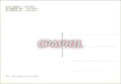 Jezioro Maggiore - Wyspa Bella — Photo éditions Capucci - Stresa — Rewers
