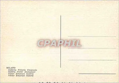 Galleria Vittorio Emanuele II — Milão — editor CIT — Verso