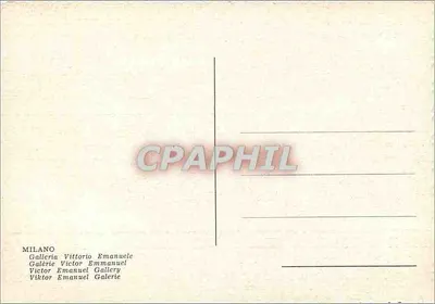 Milano — Galeria Vittorio Emanuele II — wydawca nieznany — Rewers