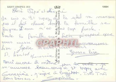 Saint Tropez — Port i nabrzeża, La Bravade, Ogólny widok — Wydawnictwo IRIS — Rewers
