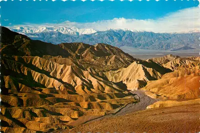 Death Valley National Monument — Zabriskie Point — the Continental card