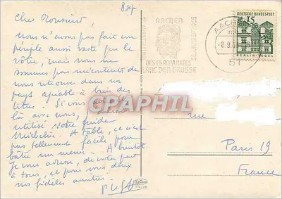 Zły AACHEN — widok panoramiczny — wydawca Mellat, nr 572/10 — Rewers