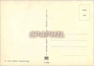 Coup de cœur — matrimonio di due volpi in una carrozza — Edizioni Corna, n°5/3303 — Verso