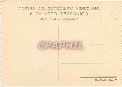 Wenecja - Wydarzenia XVII wieku w Palazzo Rezzonico - 1936-XIV - P. Longhi - Studio artysty - fot. Fiorenfini — Rewers