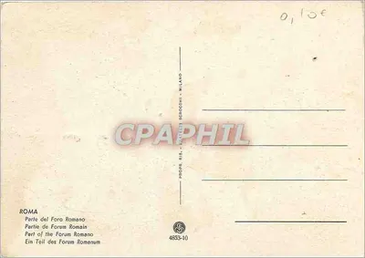 Rzym — Część Forum Rzymskiego — Proprietà Scroccchi Milano — Rewers