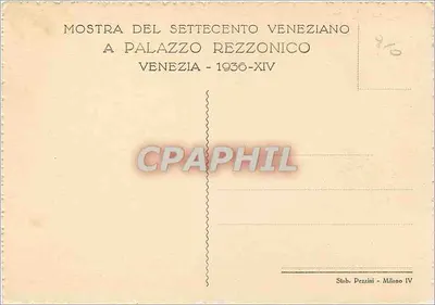 Lorenzo Tiepolo - A esposa do pintor — exposição no Palazzo Rezzonico em Veneza em 1936 — editor Fiorentini — Verso